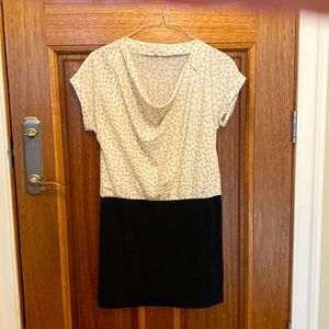 Ann Taylor Loft dress with built-in blouse top, size 0